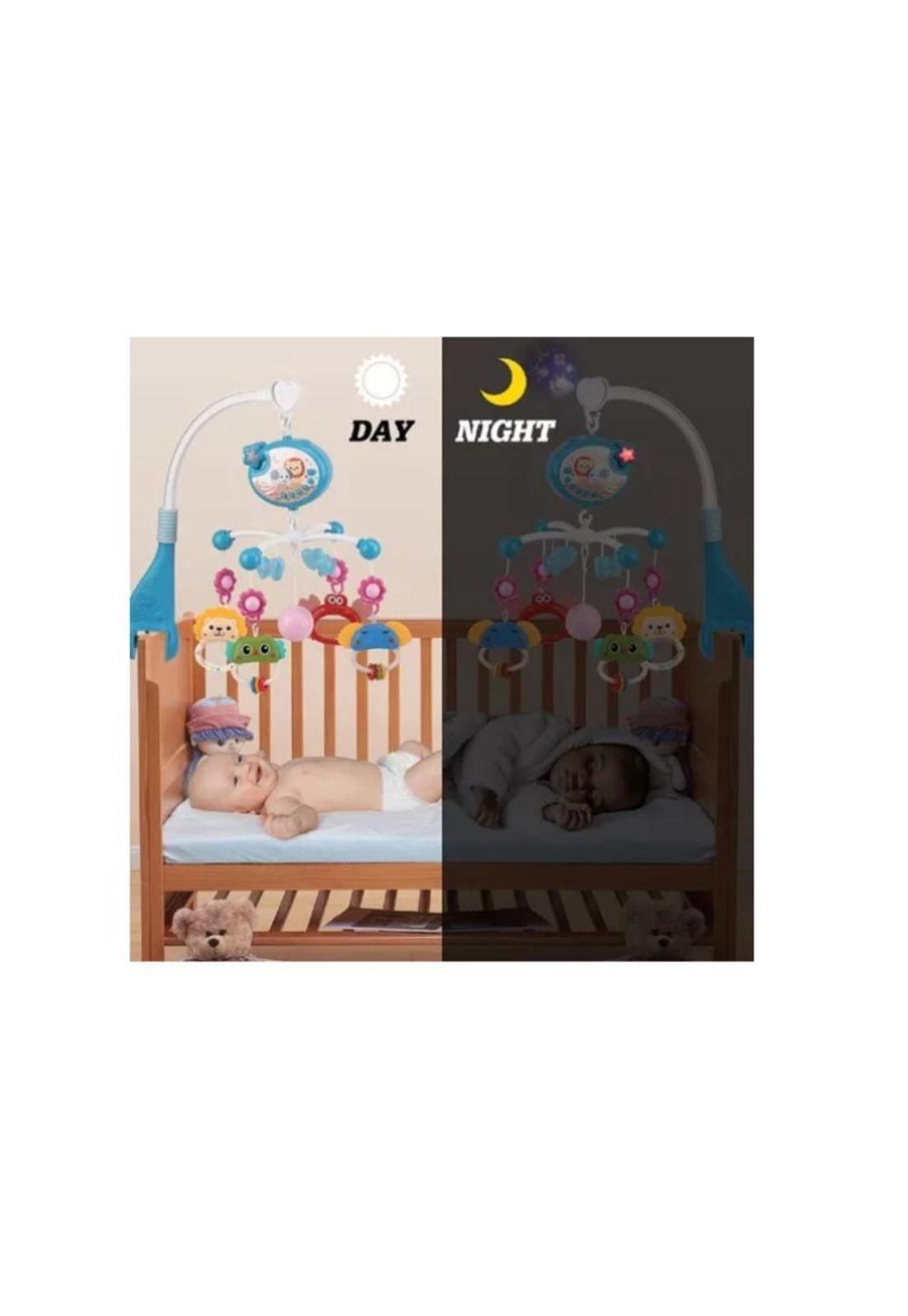 Móvil de Bebe Sonajero Musical Giratorio 360° Cuna y Coche-2