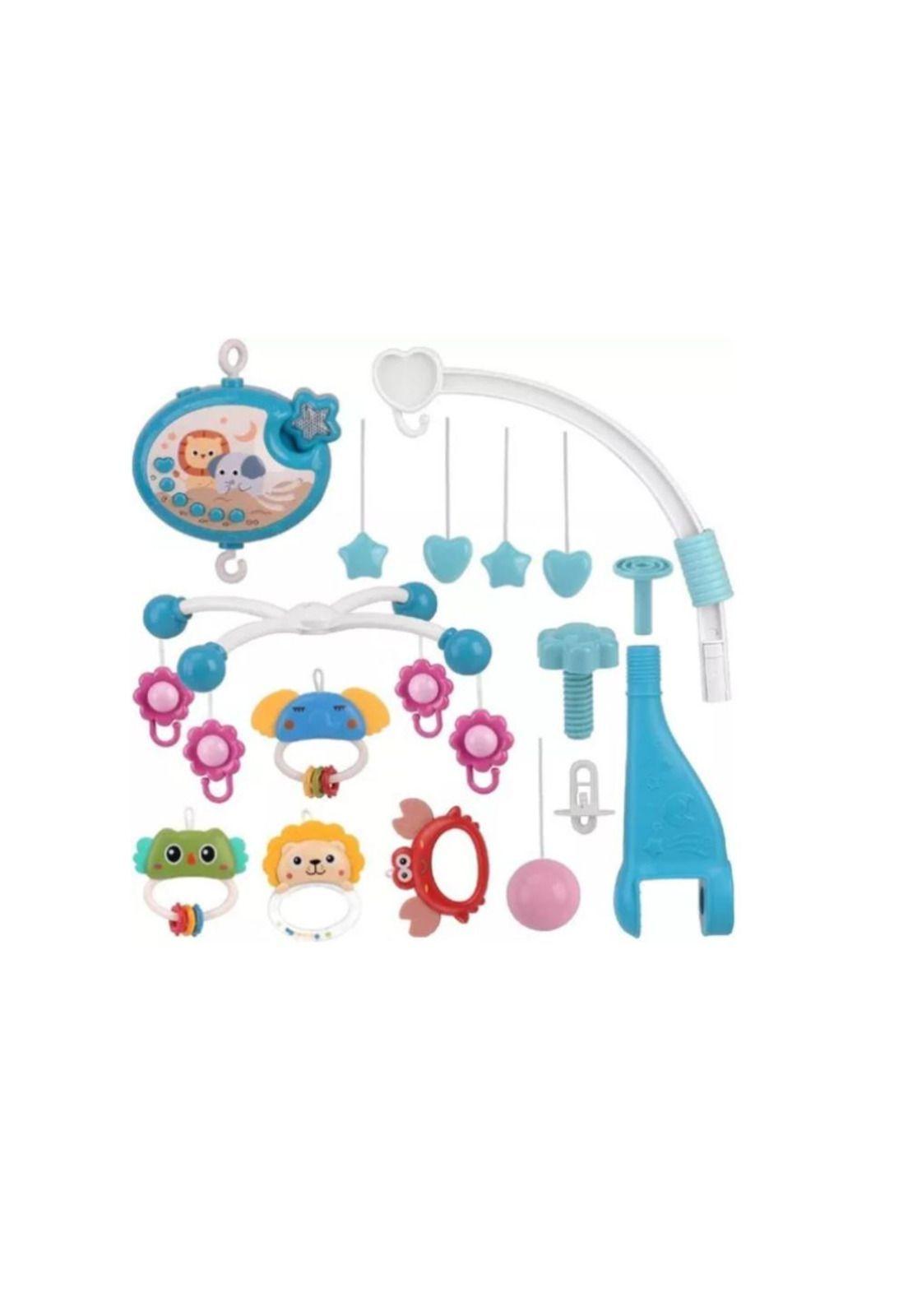 Móvil de Bebe Sonajero Musical Giratorio 360° Cuna y Coche-5