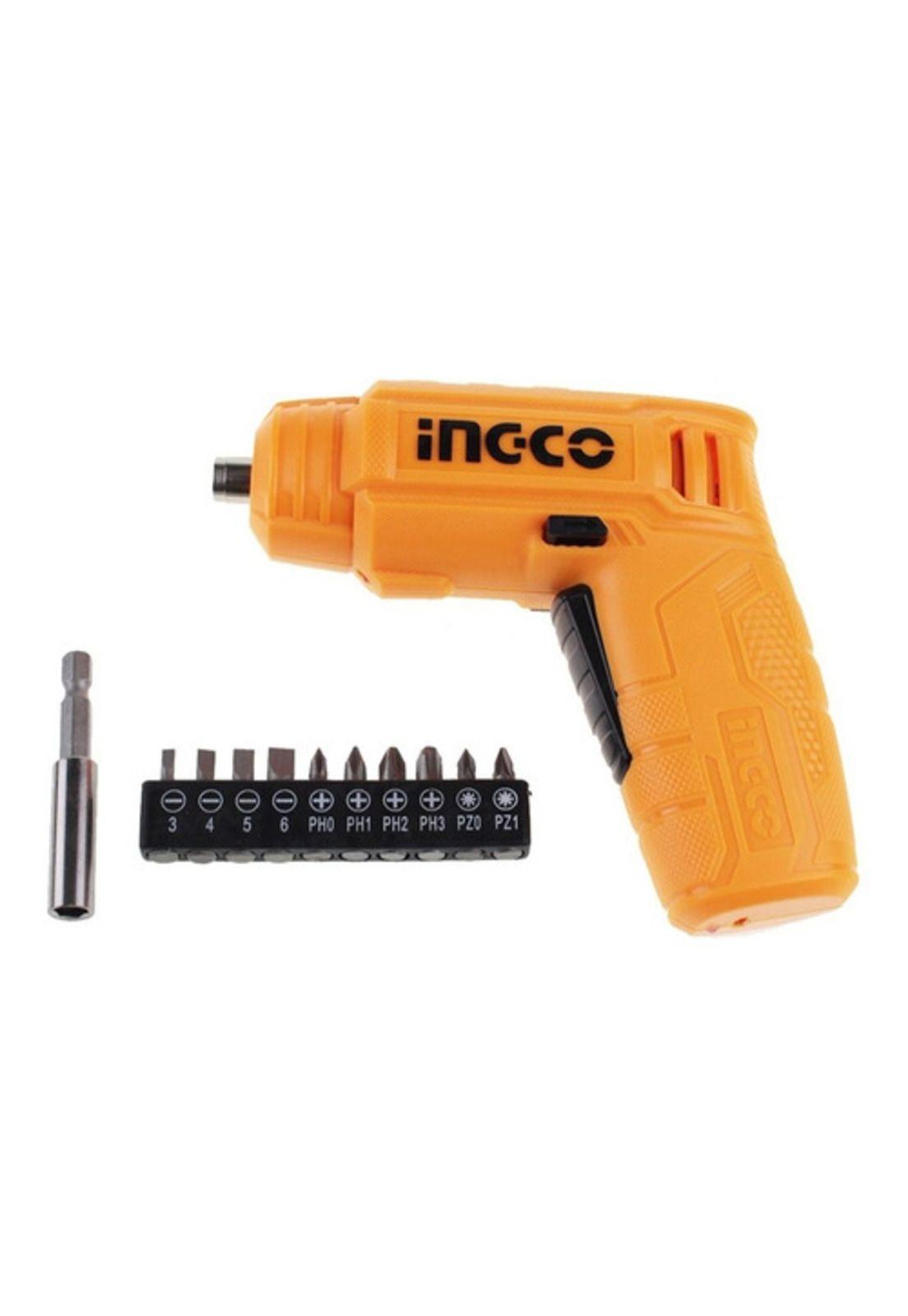 Atornillador Inalámbrico + Accesorios 4v 1/4 Ingco-0