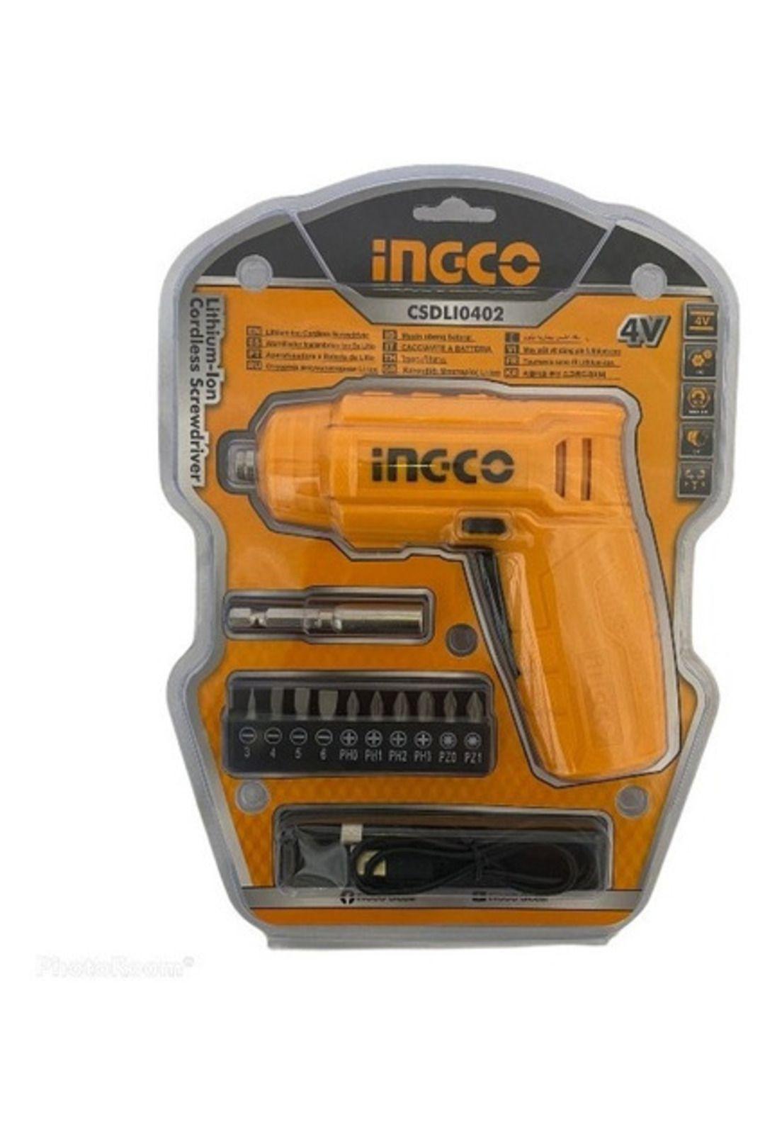 Atornillador Inalámbrico + Accesorios 4v 1/4 Ingco-3