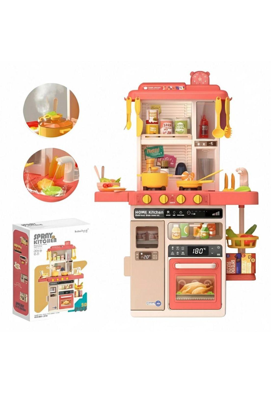 Cocina Infantil Grande 50pcs con Spray y Sonidos-2