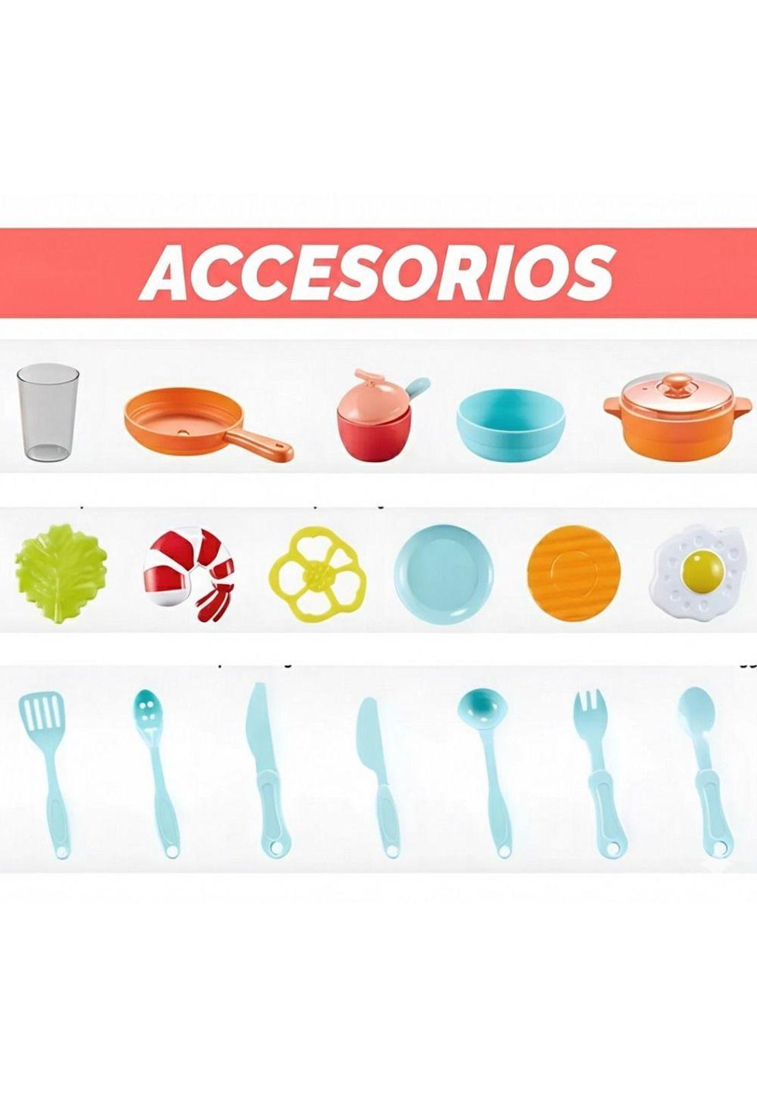 Cocina Infantil Grande 50pcs con Spray y Sonidos-5