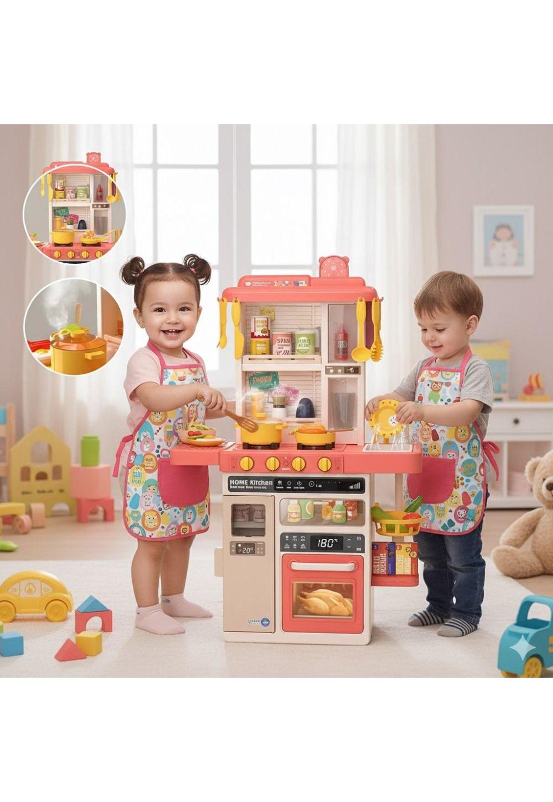 Cocina Infantil Grande 50pcs con Spray y Sonidos-7