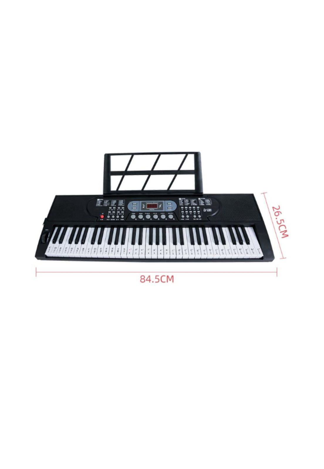 Teclado 61 teclas Piano mls 6639 musical con microfono-2