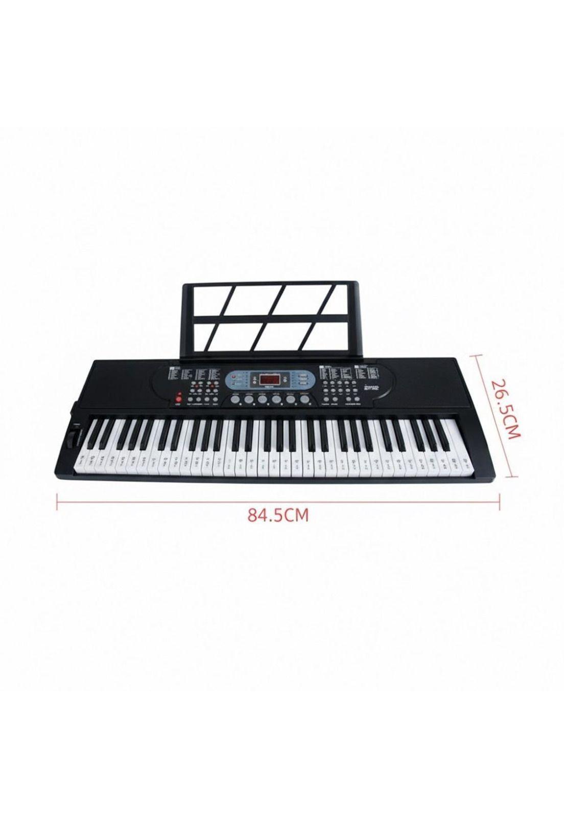 Teclado 61 teclas Piano mls 6639 musical con microfono-6