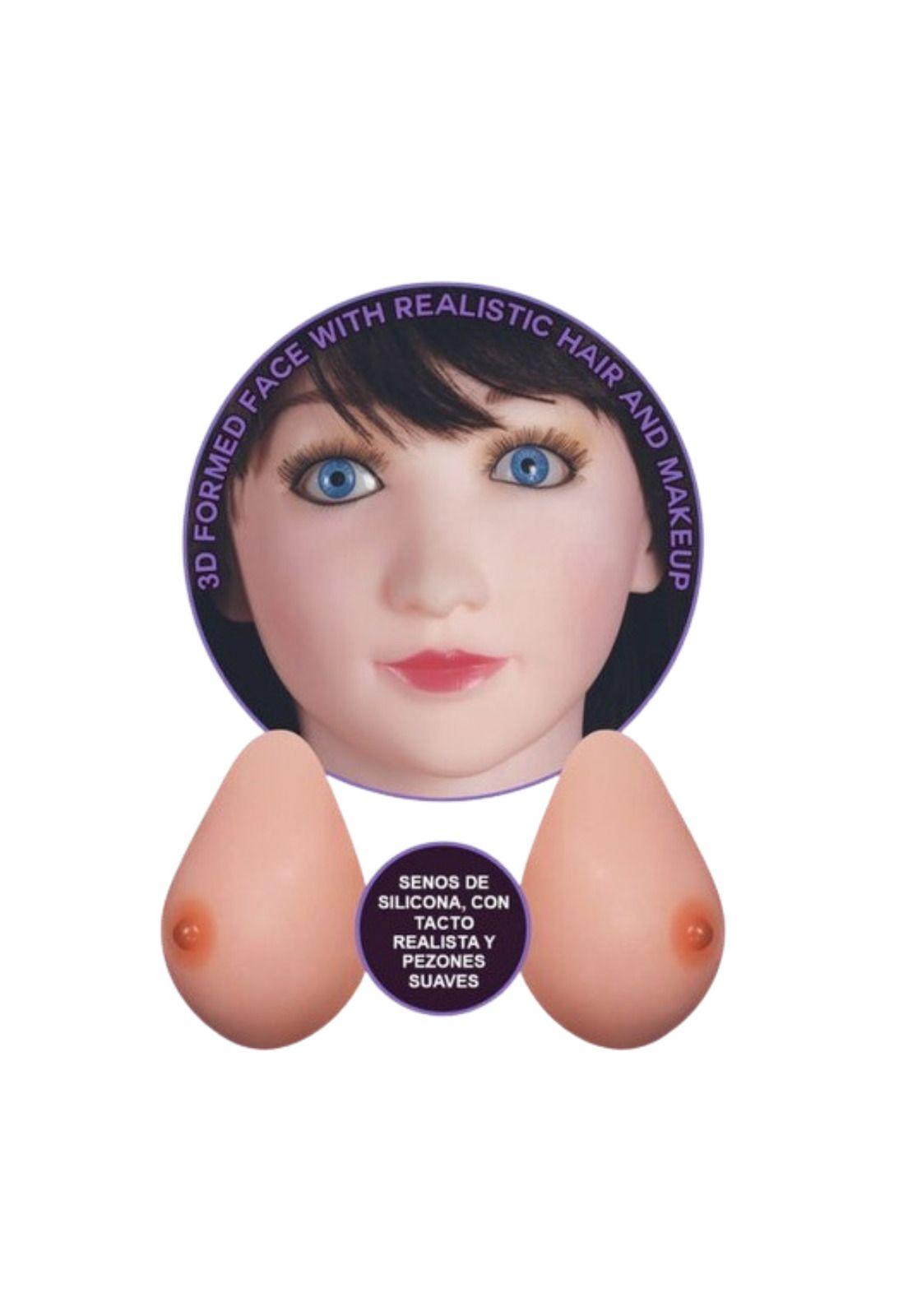 Masturbador Muñeca Inflable Vagina, Ano Y Senos Realista 2-1