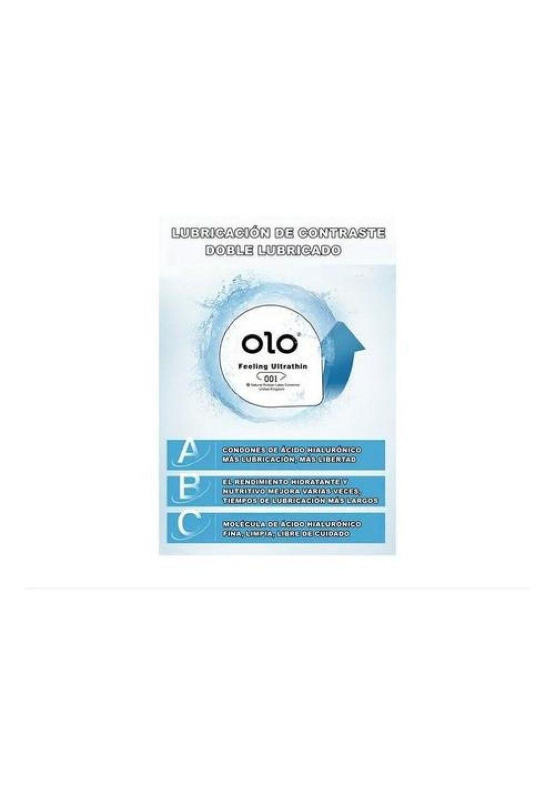 Preservativos Ultra Delgados Doble Lubricacion 3un Latex Olo-1