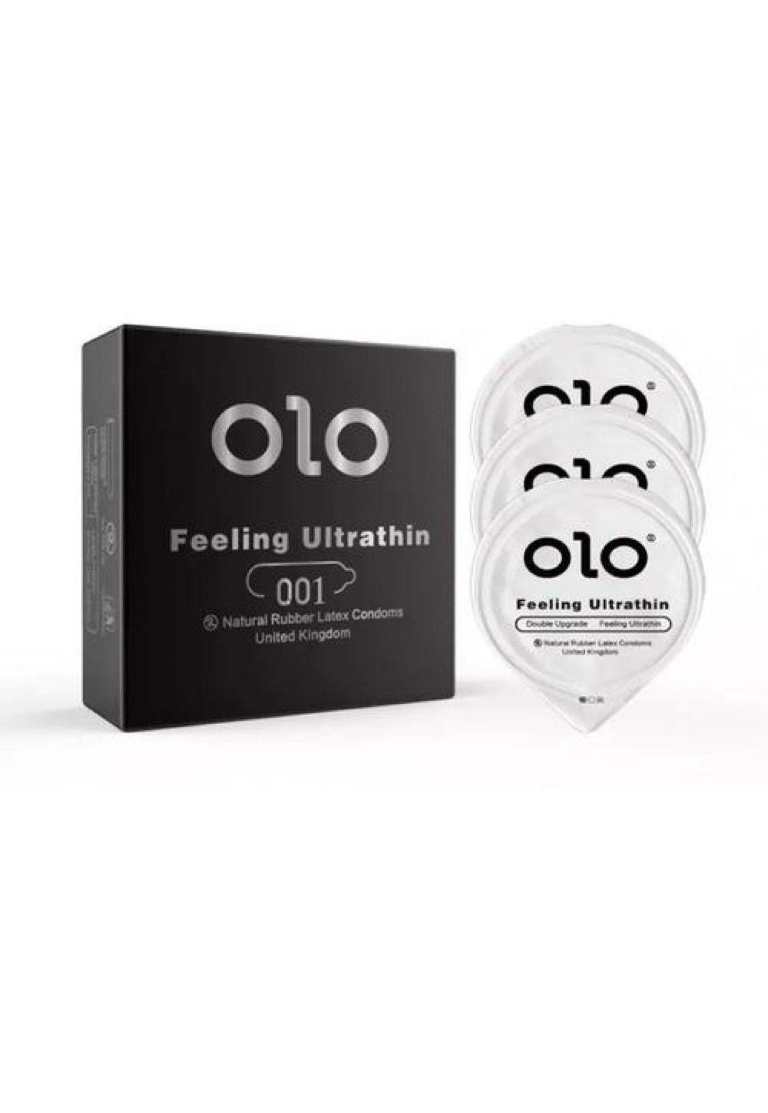 Preservativos Ultra Delgados Doble Lubricacion 3un Latex Olo-2