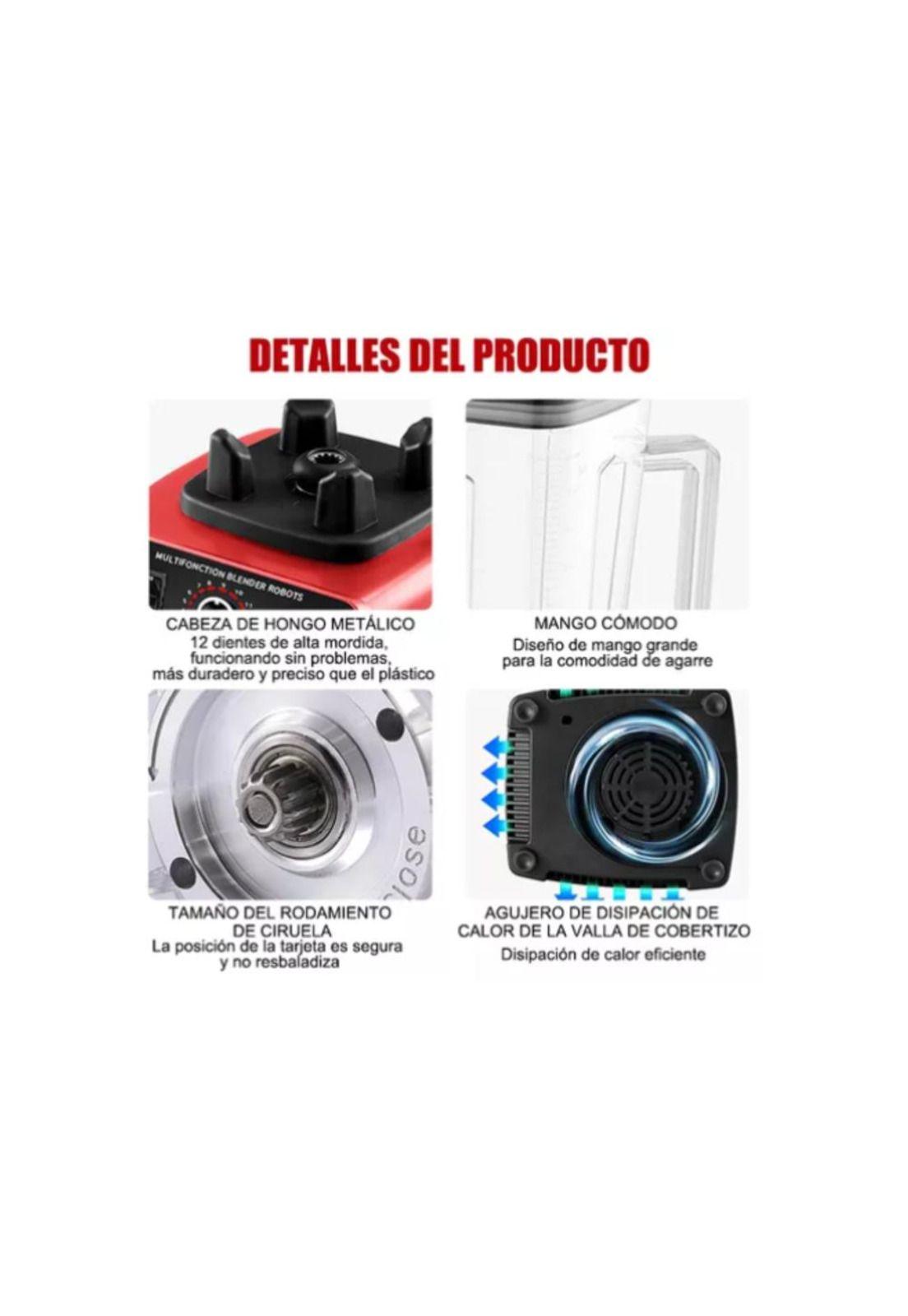 Licuadora Profesional Con Vaso Abs 110/220v Silver Crest-3