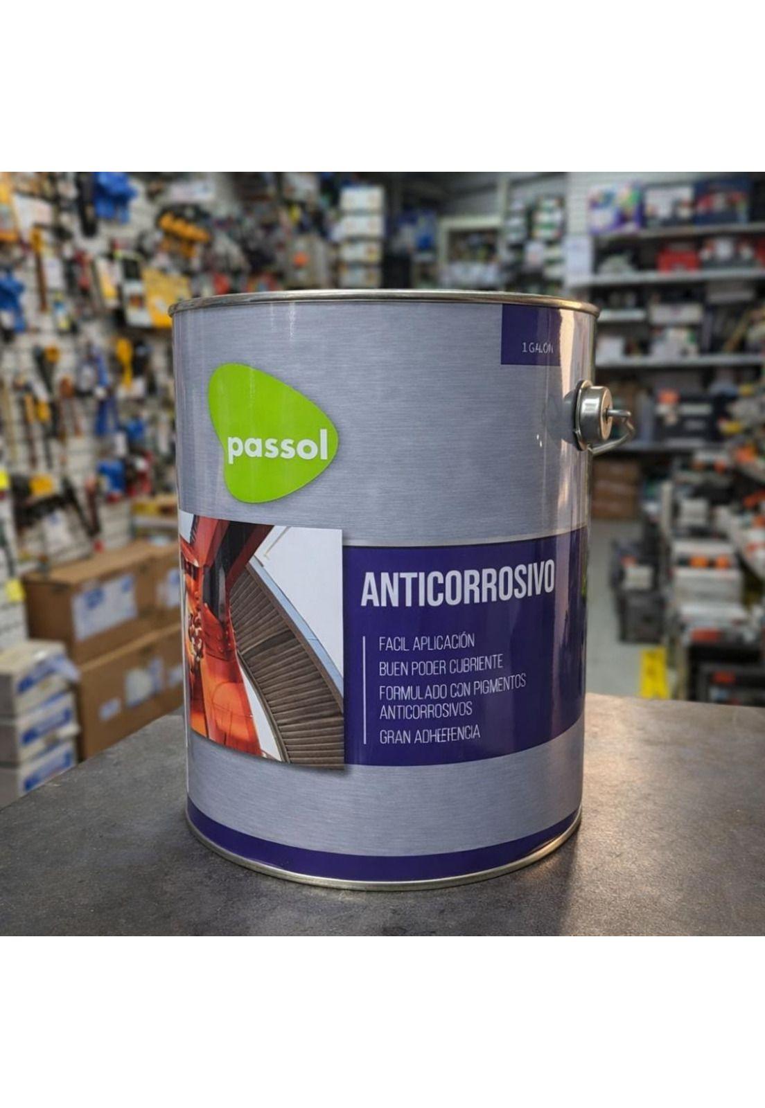 Anticorrosivo Alquídico Negro 1 Galon Passol (rejas,fierro-2