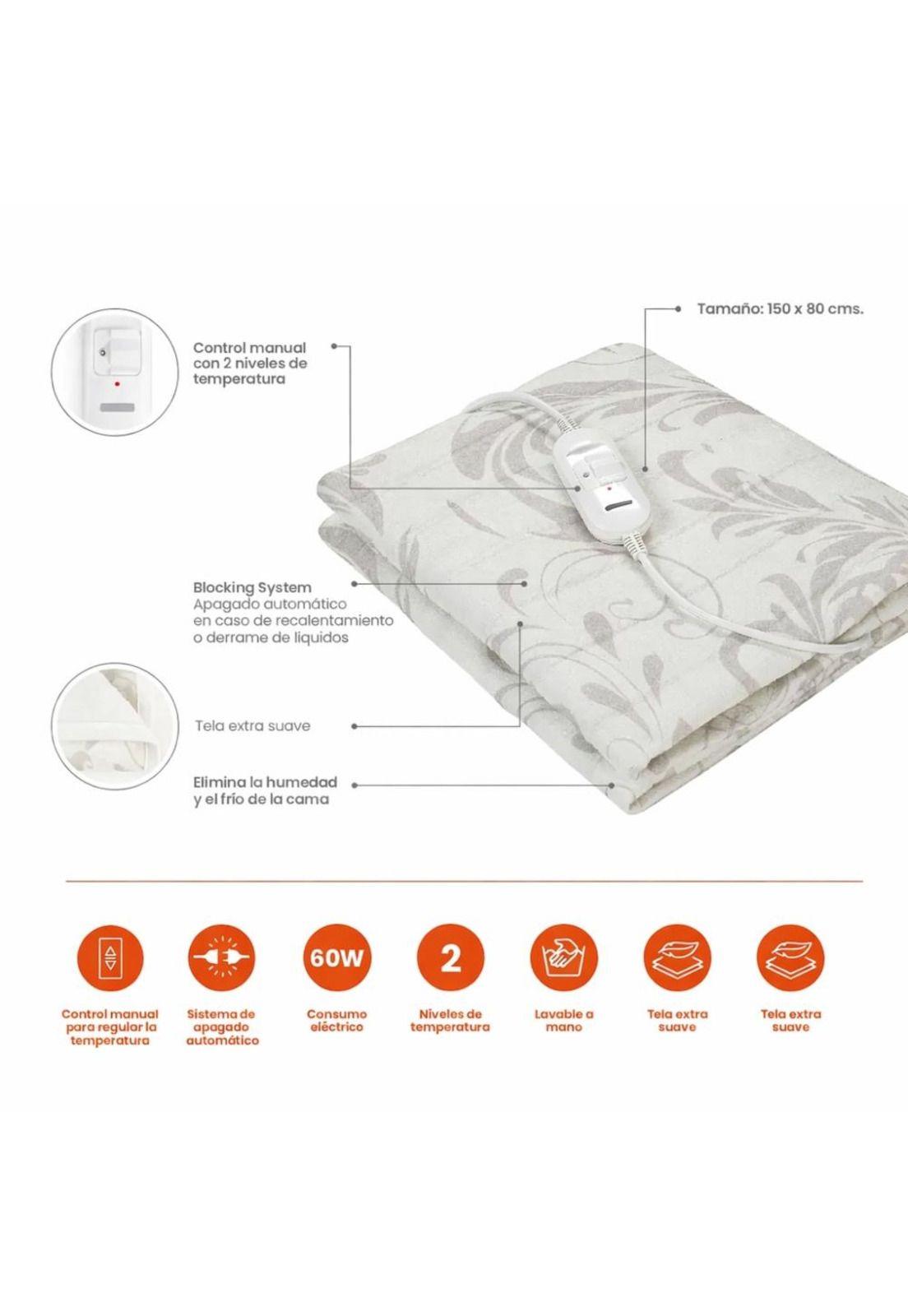 Calientacamas Siegen  SG-5120D4  150X80cm Diseño Elegante-6