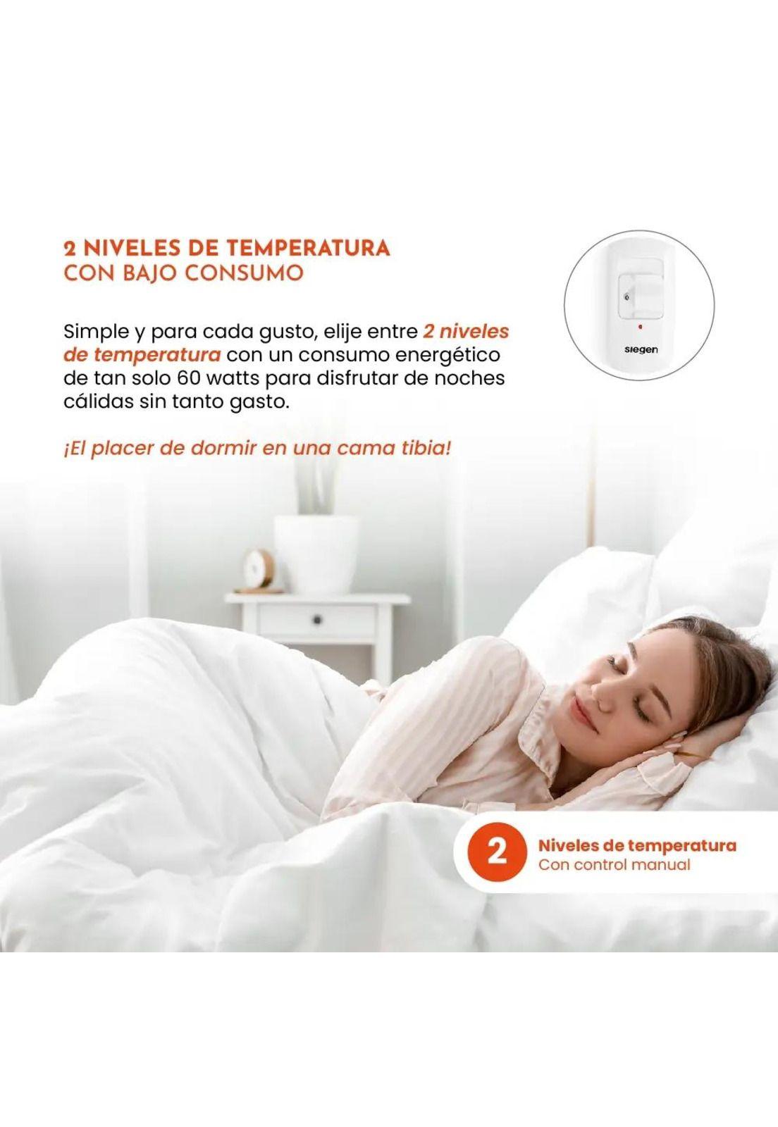 Calientacamas Siegen  SG-5120D4  150X80cm Diseño Elegante-8