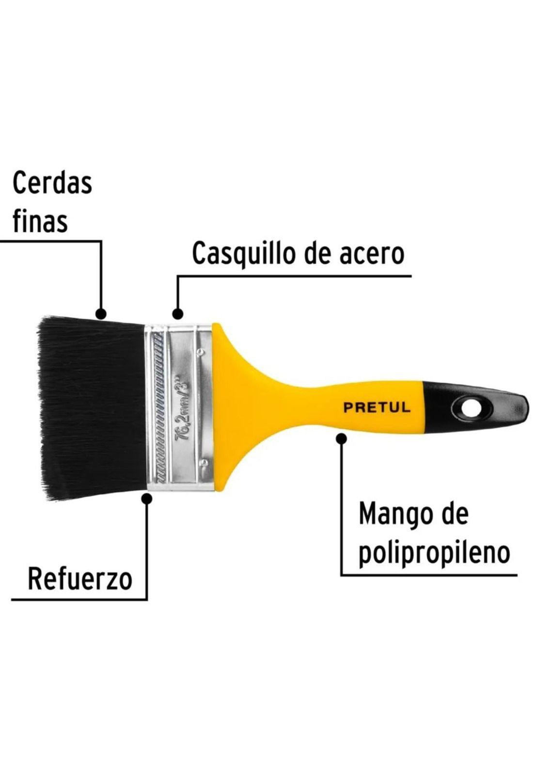 Brocha Para Pintar Ultraresistente 3(7cm) Pretul (truper)-2