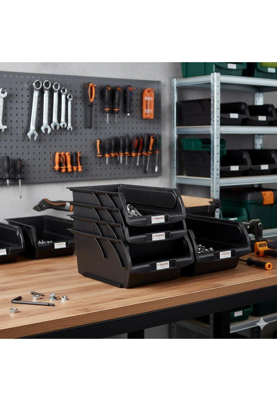 Gaveta Apilable Plastica 4 Truper-2