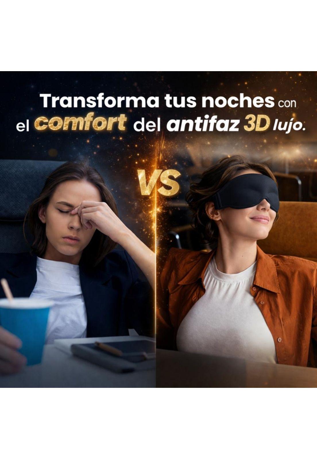 Antifaz 3D Total Oscuridad Suave Ajustable-5