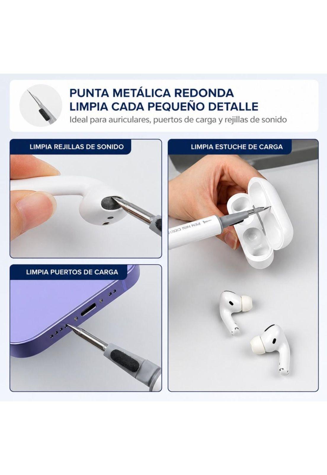 Kit Lapiz Cepillo Limpiador Para Audífonos Celulares-1