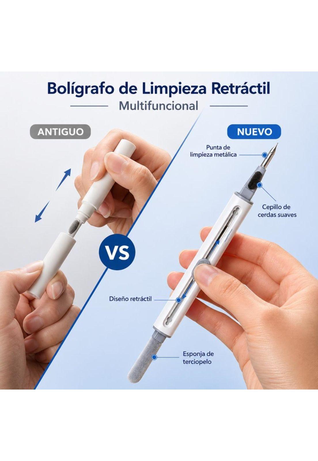 Kit Lapiz Cepillo Limpiador Para Audífonos Celulares-5