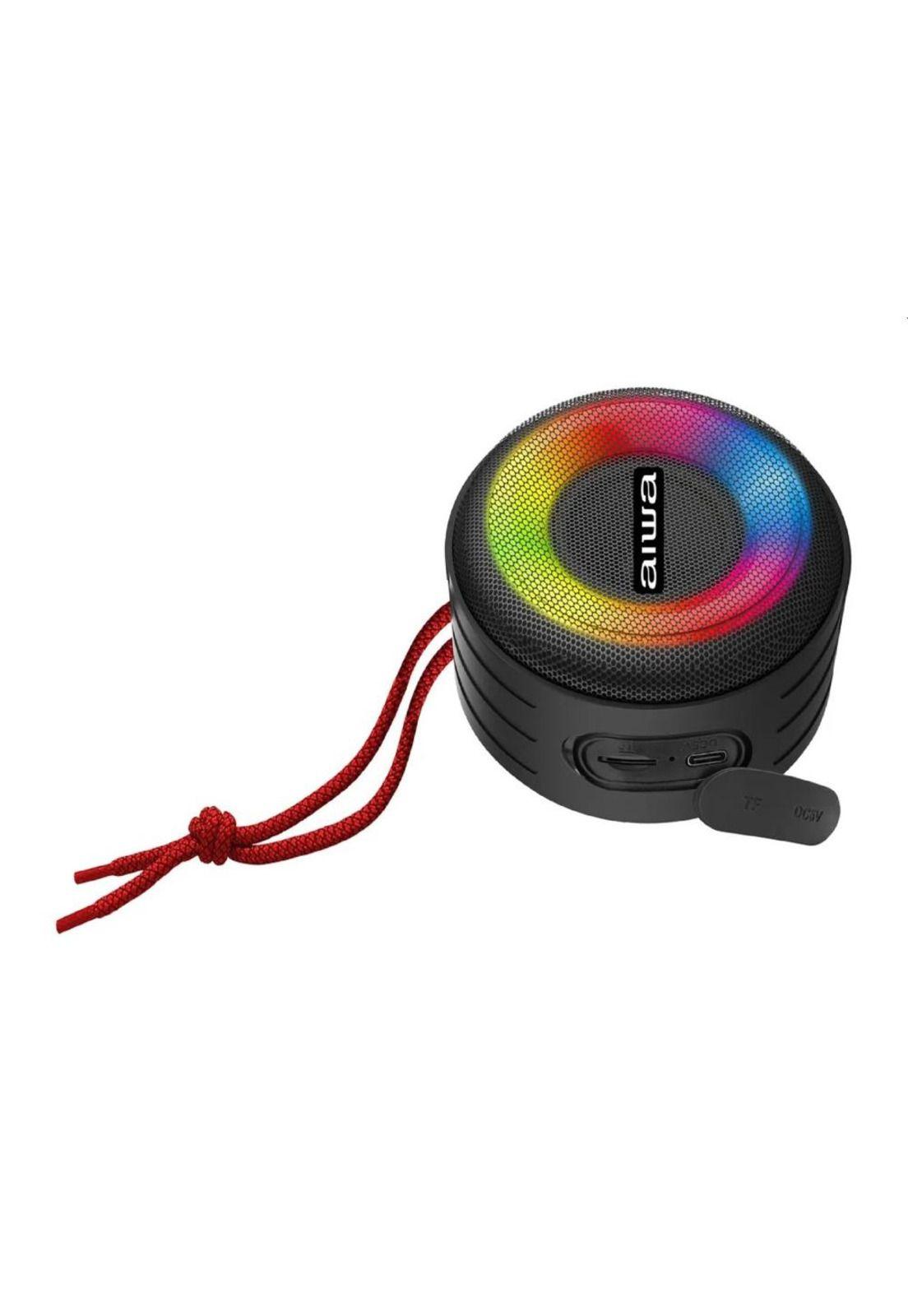 - Parlante Portátil Aiwa Bluetooth 10W IPX6 con Iluminación-1