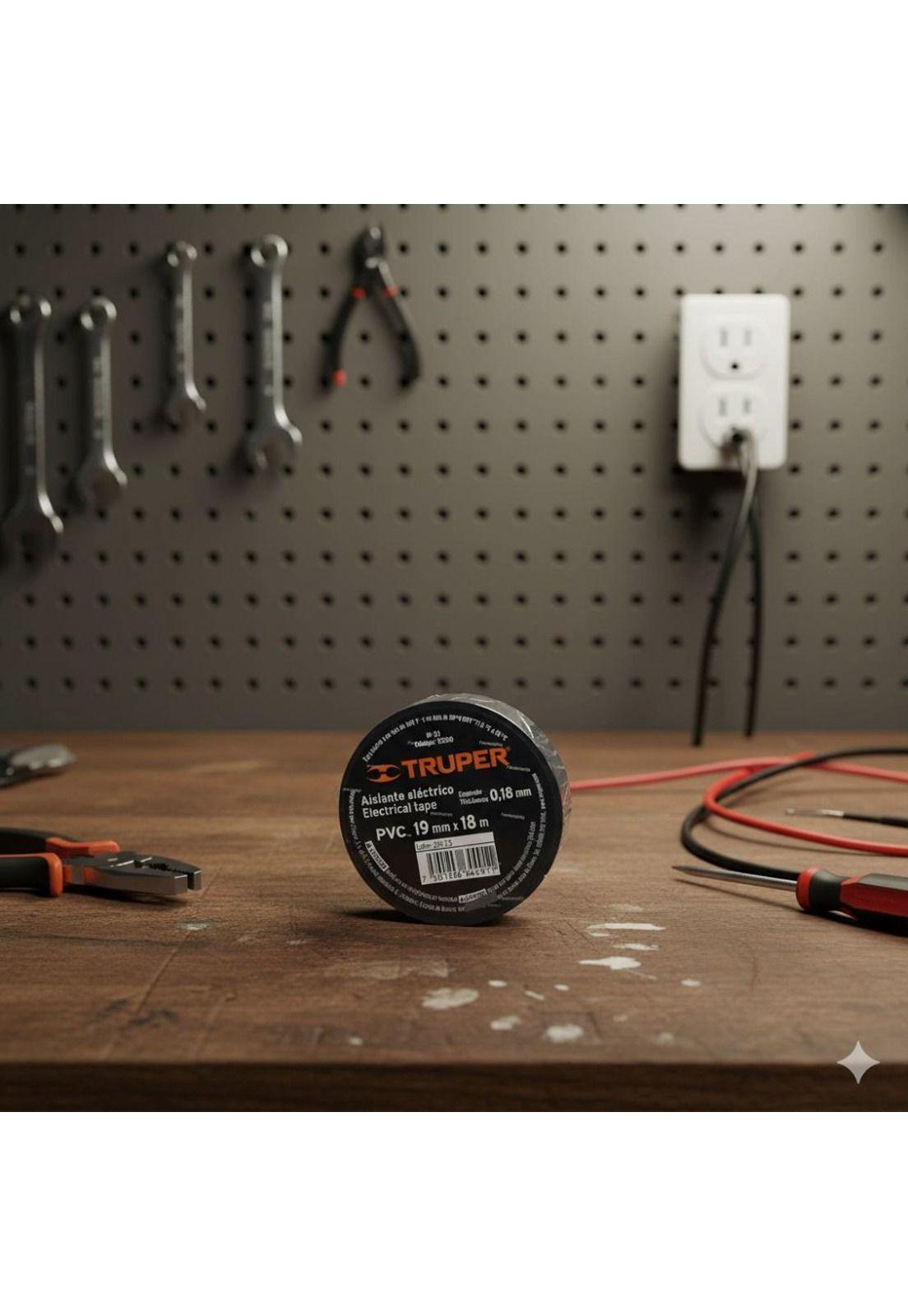 Huincha Aisladora Negra 3/4 X 18 Mts Truper Profesional-3