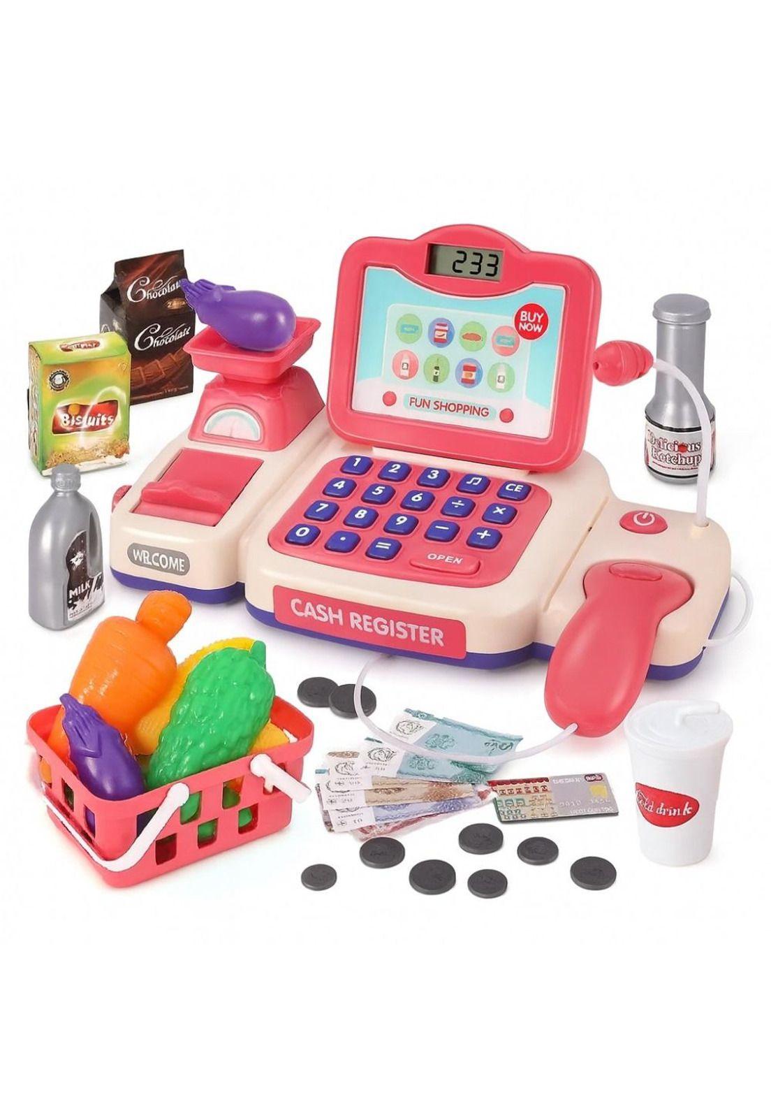 Caja Registradora de Juguete con Sonido y Accesorios-2