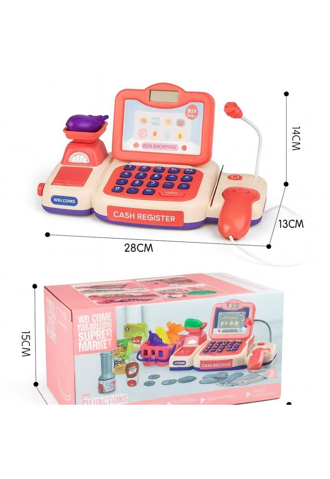 Caja Registradora de Juguete con Sonido y Accesorios-3