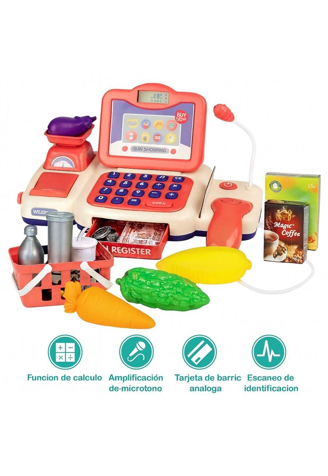 Caja Registradora de Juguete con Sonido y Accesorios-4