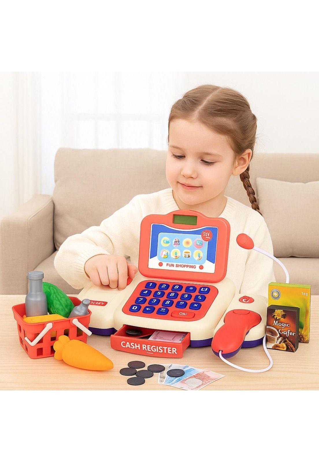 Caja Registradora de Juguete con Sonido y Accesorios-5