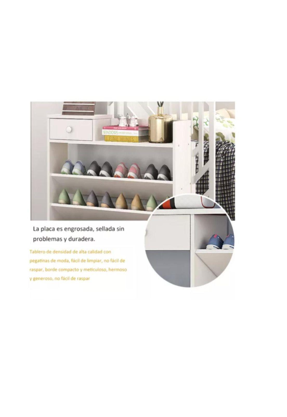 Zapatera de Madera 6 Niveles Organizador Ultra delgado-4