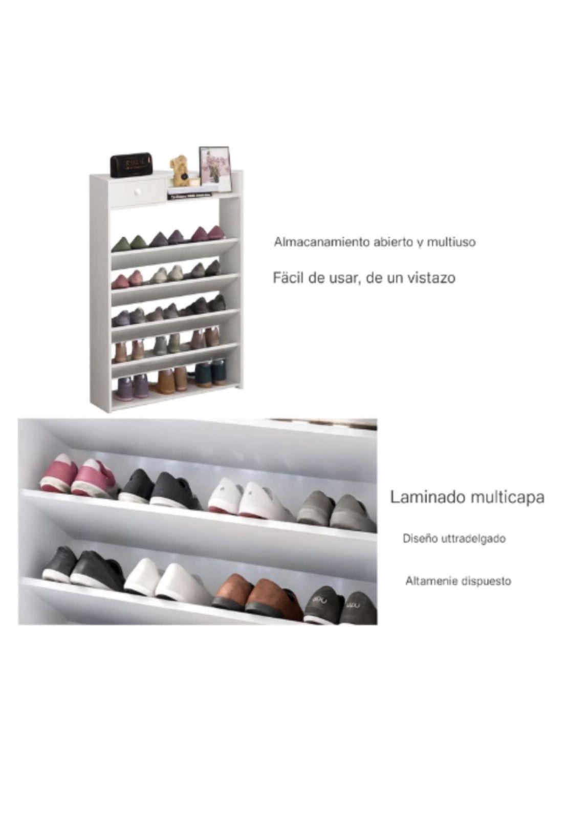 Zapatera de Madera 6 Niveles Organizador Ultra delgado-2
