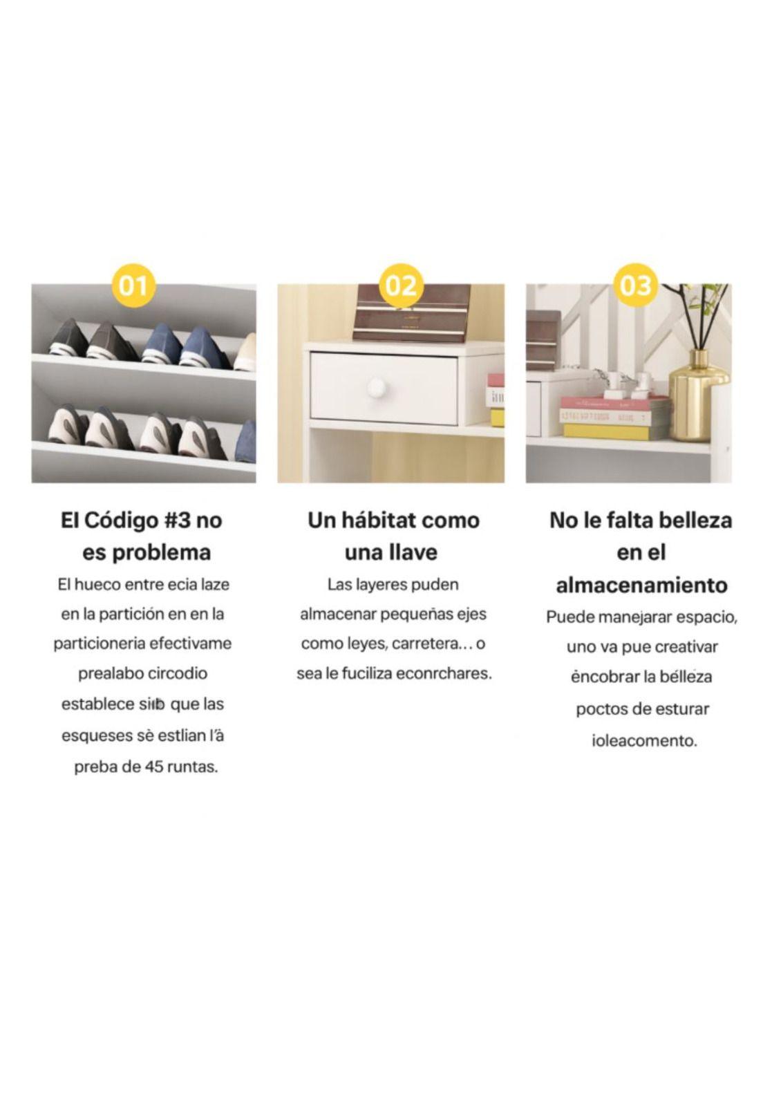 Zapatera de Madera 6 Niveles Organizador Ultra delgado-3