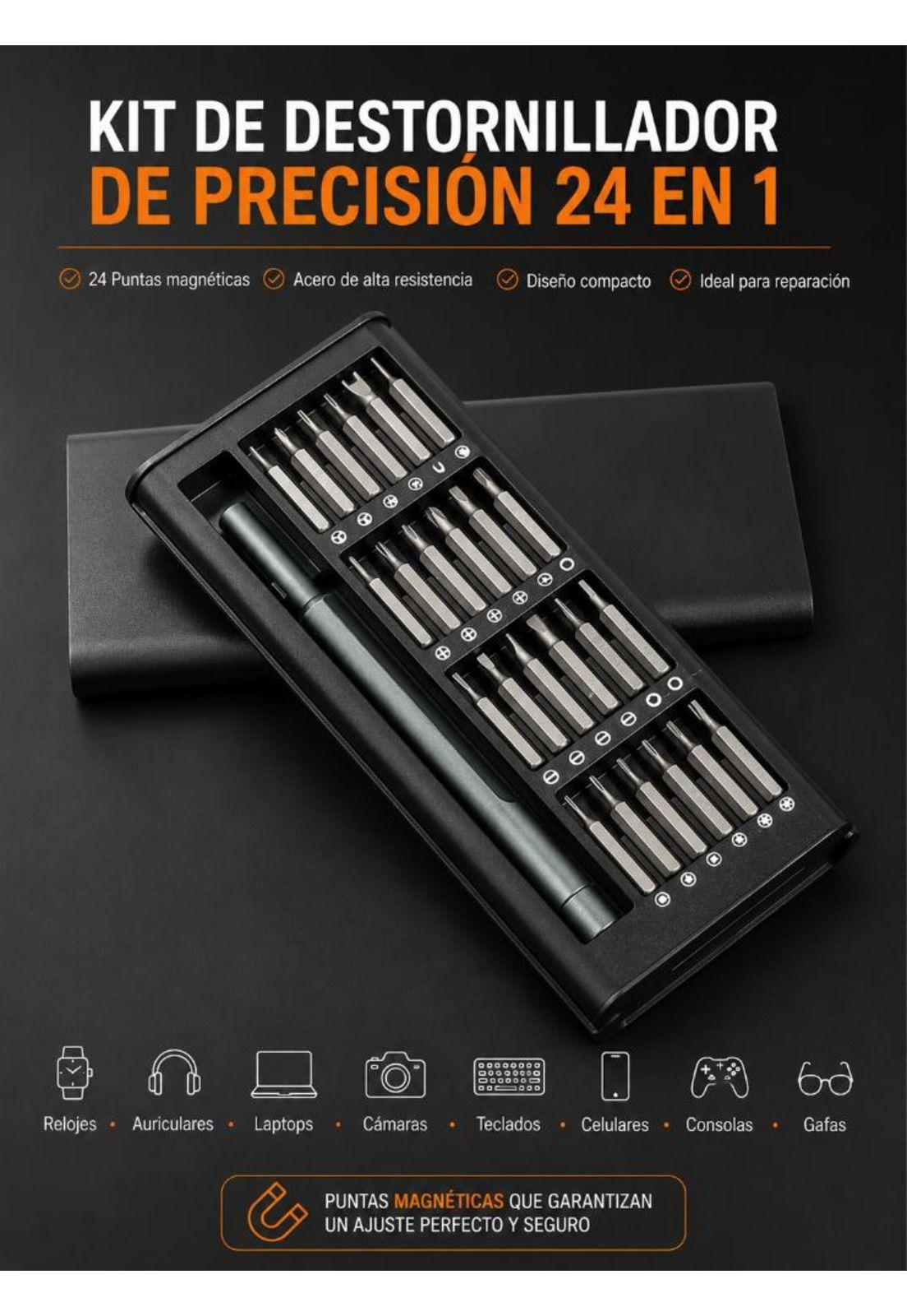 Juego Destornillador 24 Puntas  Magnéticas para Celulares-5