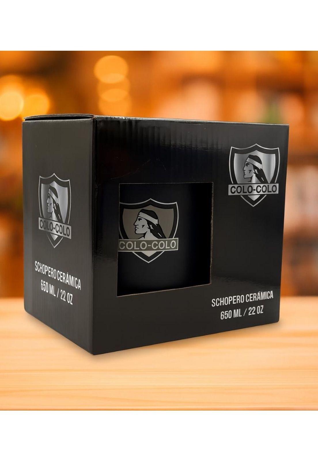 Shopero Colo-Colo Cerámica 650 ml con Caja Negro-2