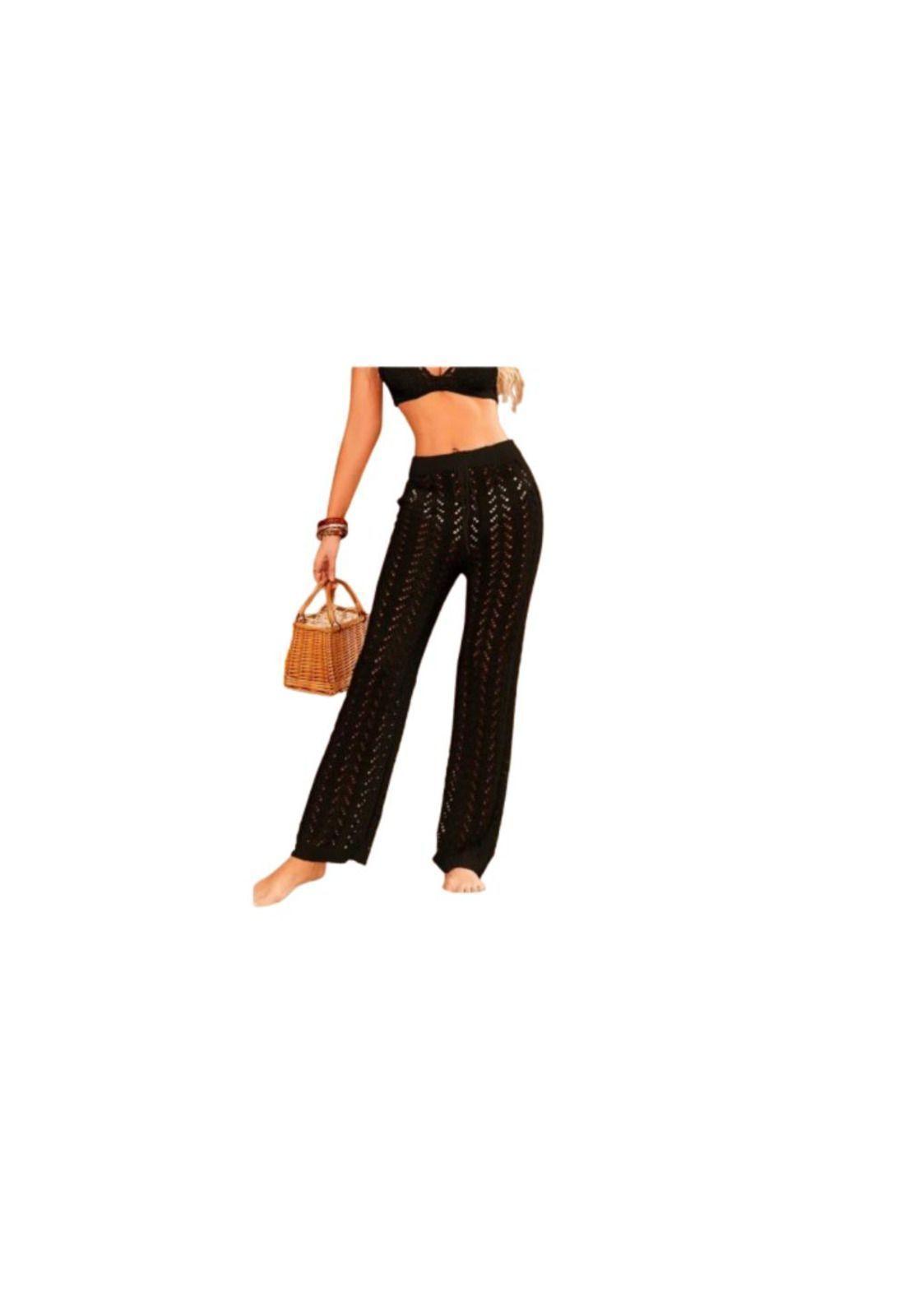 Pantalon Playero Tejido Cordon Delantero Pareo-3