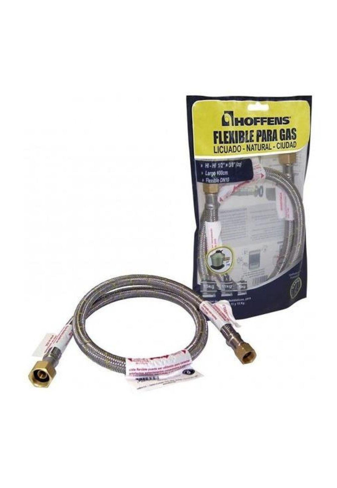 Flexible Gas 1/2 Hi X 3/8 Izq Hi 100 Cm Reforzado Hoffens-0