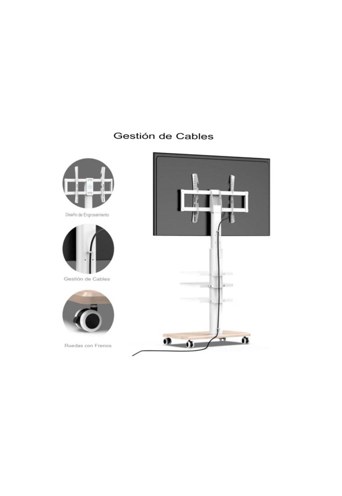 Soporte base TV con ruedas tipo Pedestal rack 32 a 50"-5