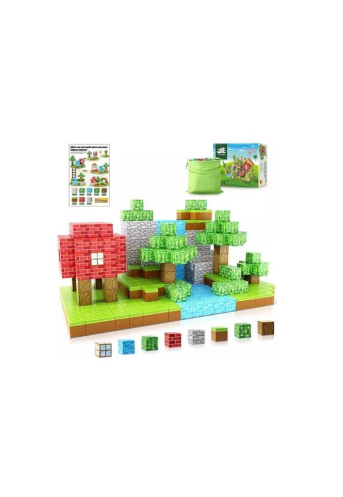 Bloques Magneticos Cubos Minecraft Construccion 28Piezas-0