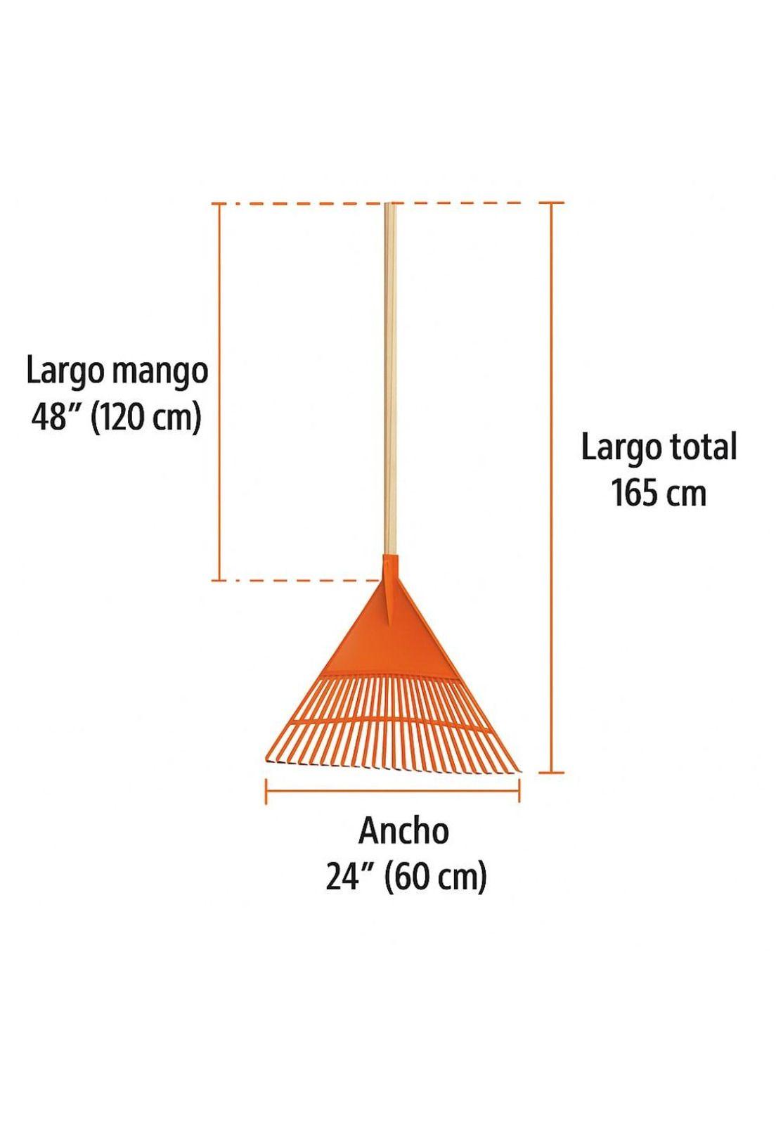 Rastrillo Barrehojas C/mango 22 Dientes Truper Profesional-4