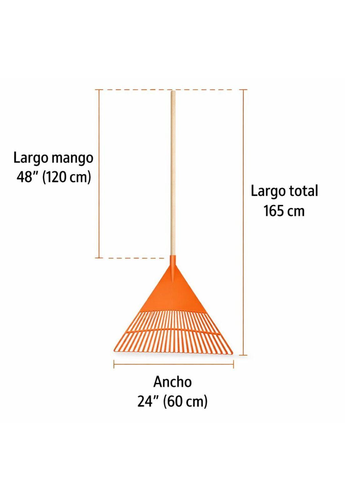 Rastrillo Barrehojas C/mango 22 Dientes Truper Profesional-5