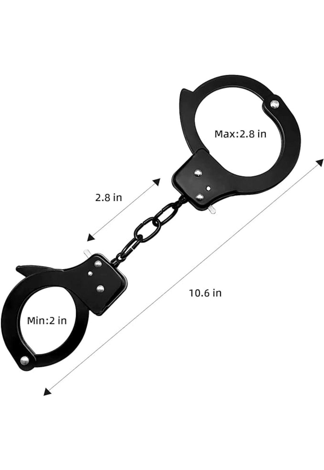 Juego De Esposas Metalicas Parejas Policia Tortura-1