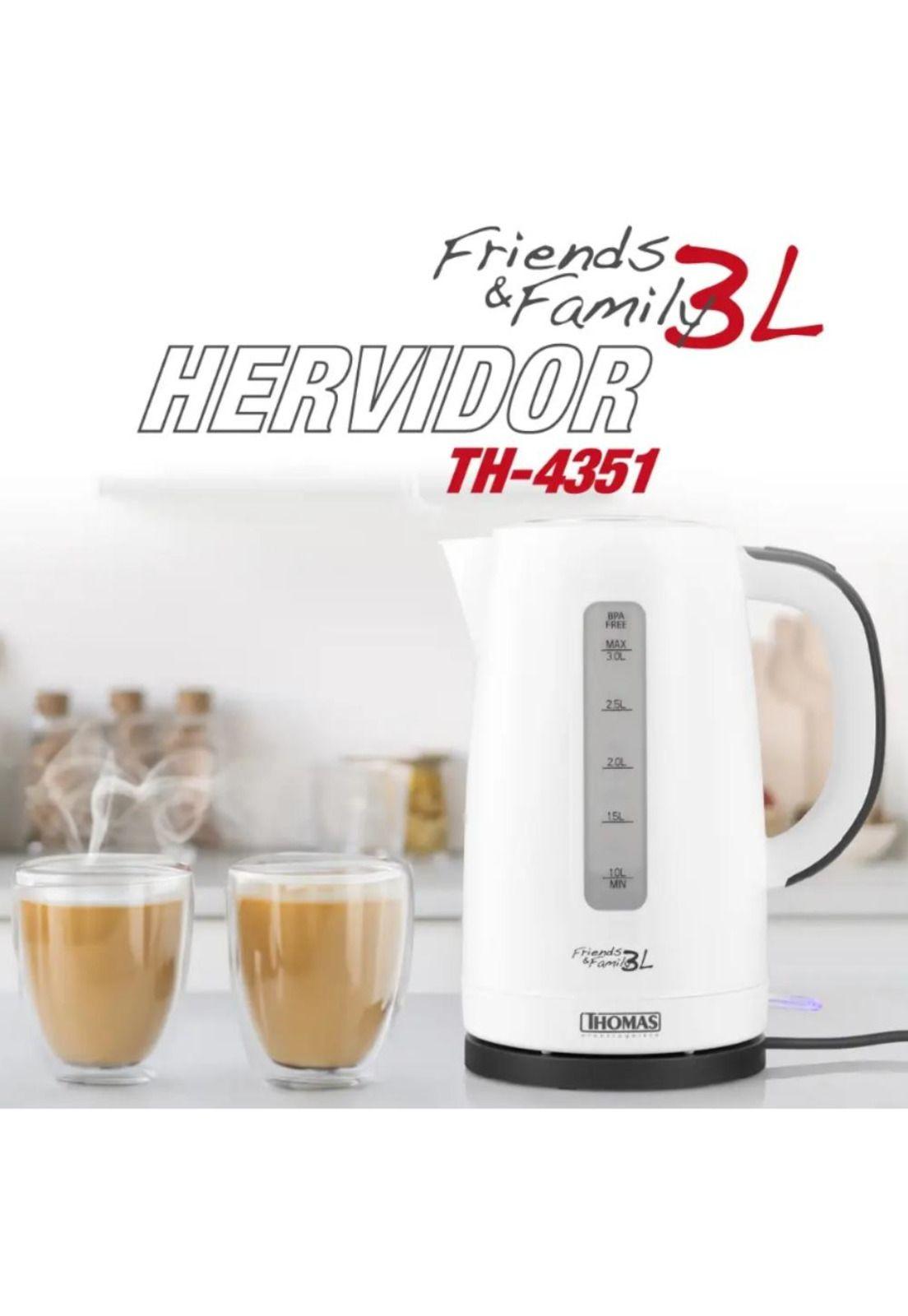 Hervidor Eléctrico Thomas TH-4351 3L 2200W Family & Friends-3