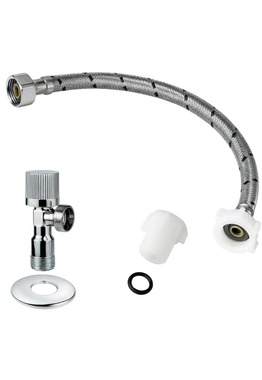 Flexible Para Wc + Llave De Paso 1/2 He X 1/2 He-2