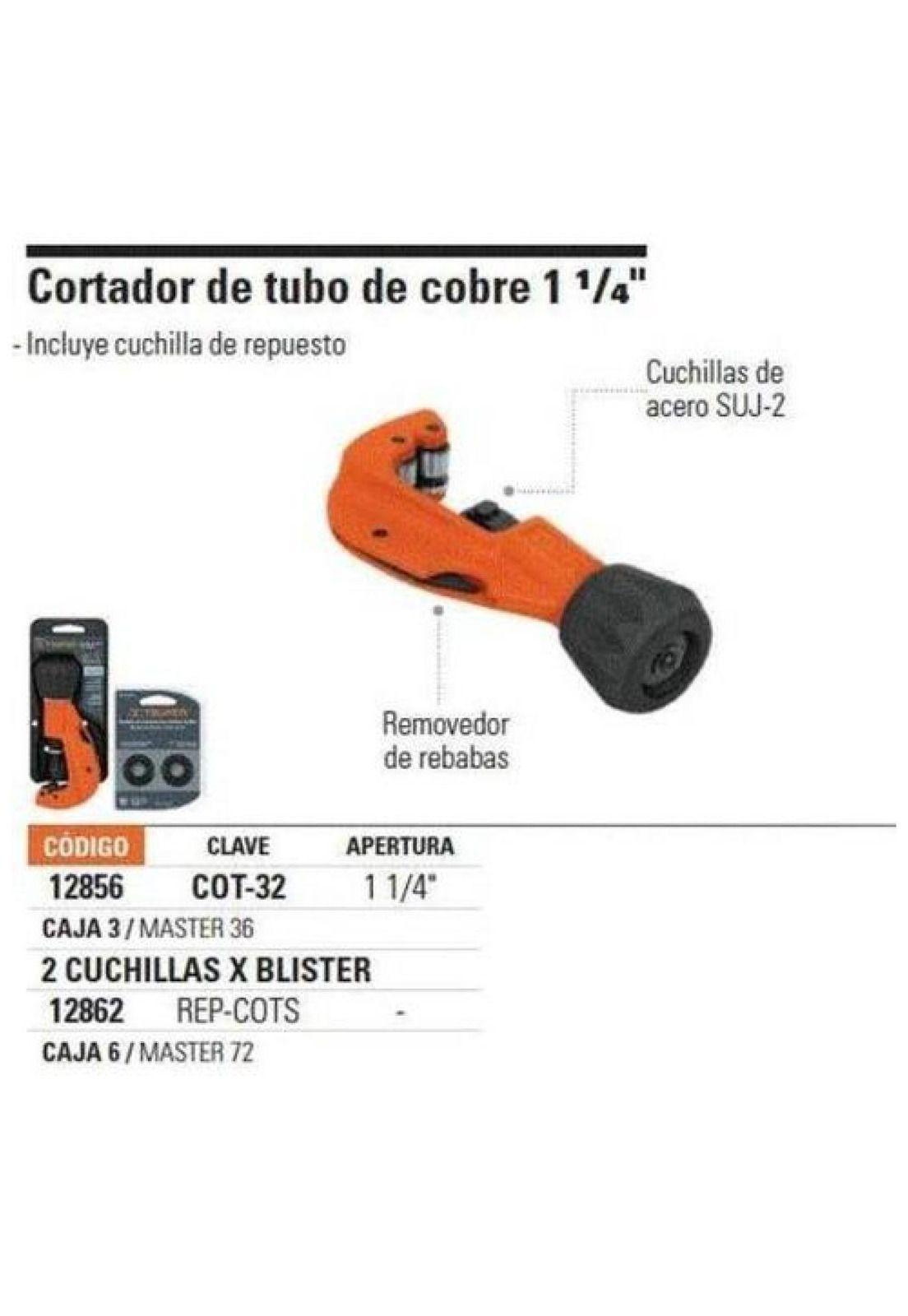 Cortador Tubo Cobre, Aluminio, Profesional Truper 3-32mm-3