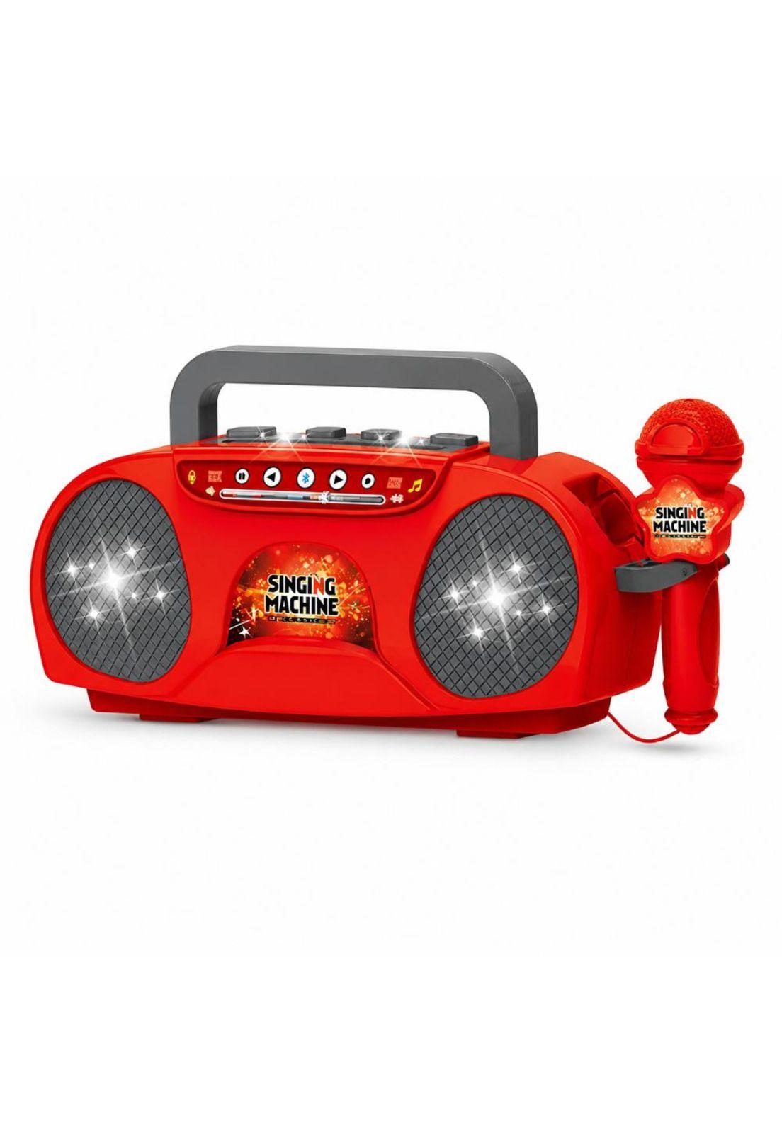 Micrófono Karaoke Niños Luz Led Parlante Bluetooth-0