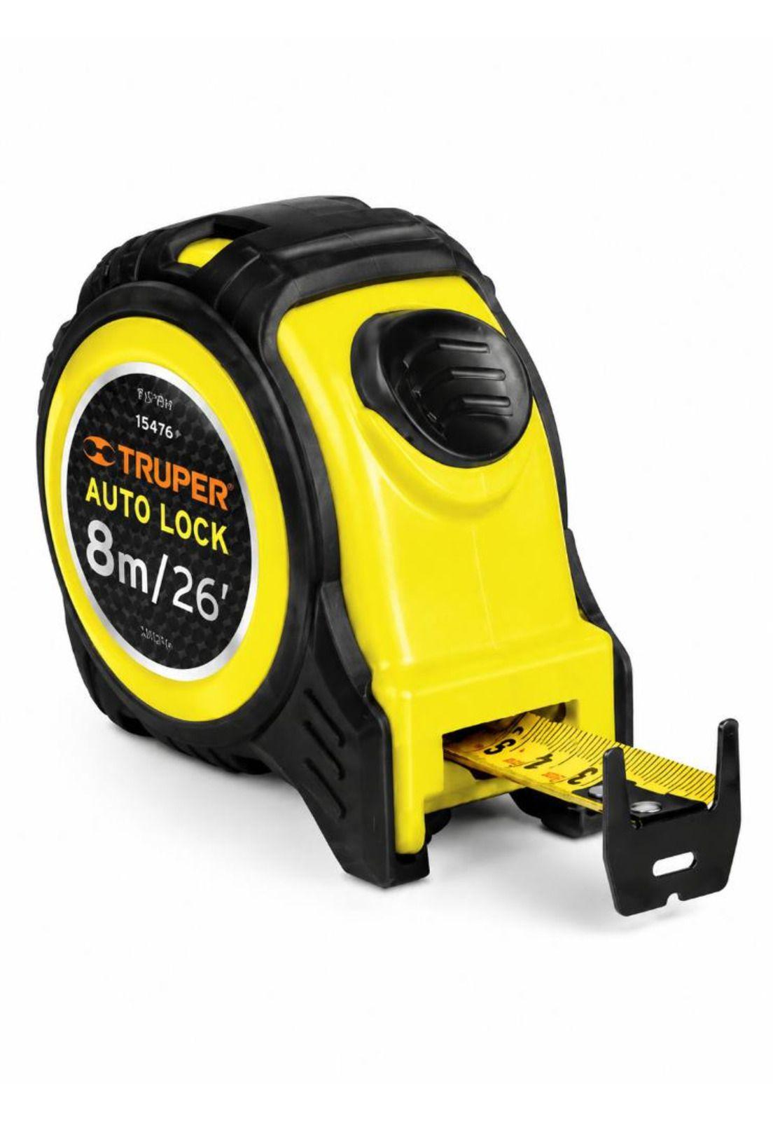 Huincha Cinta De Medir Profesional Truper 8m Freno Automatic-2