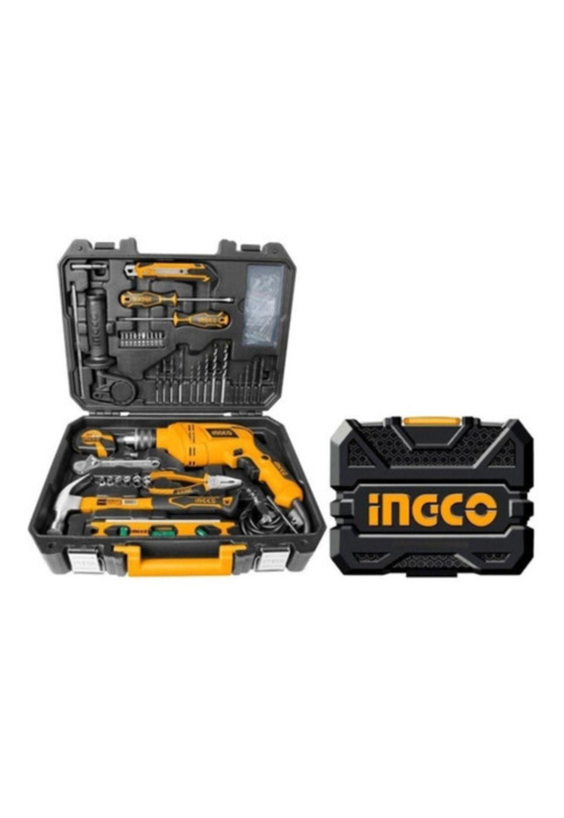 Set De Herramientas 101 Pcs + Taladro 650w Ingco Hkthp11021-1