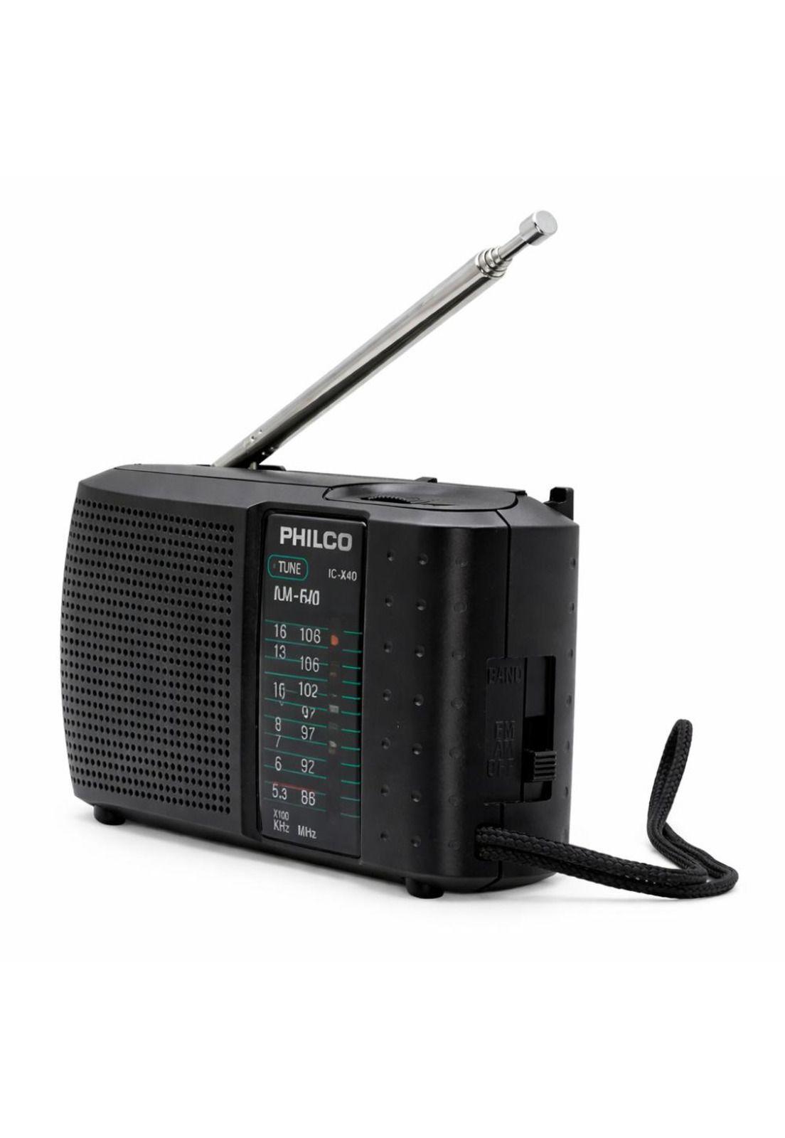 Radio Portátil Philco IC-X40 AM/FM Clásica Compacta-3