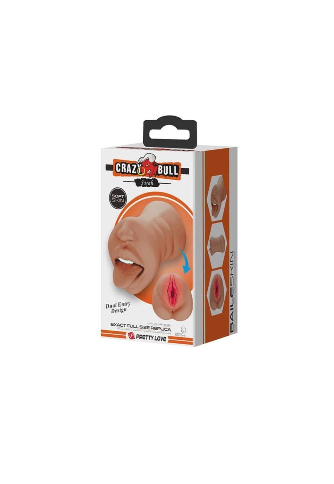 Masturbador Masculino Realista Boca Vagina Lavable Silicona-5