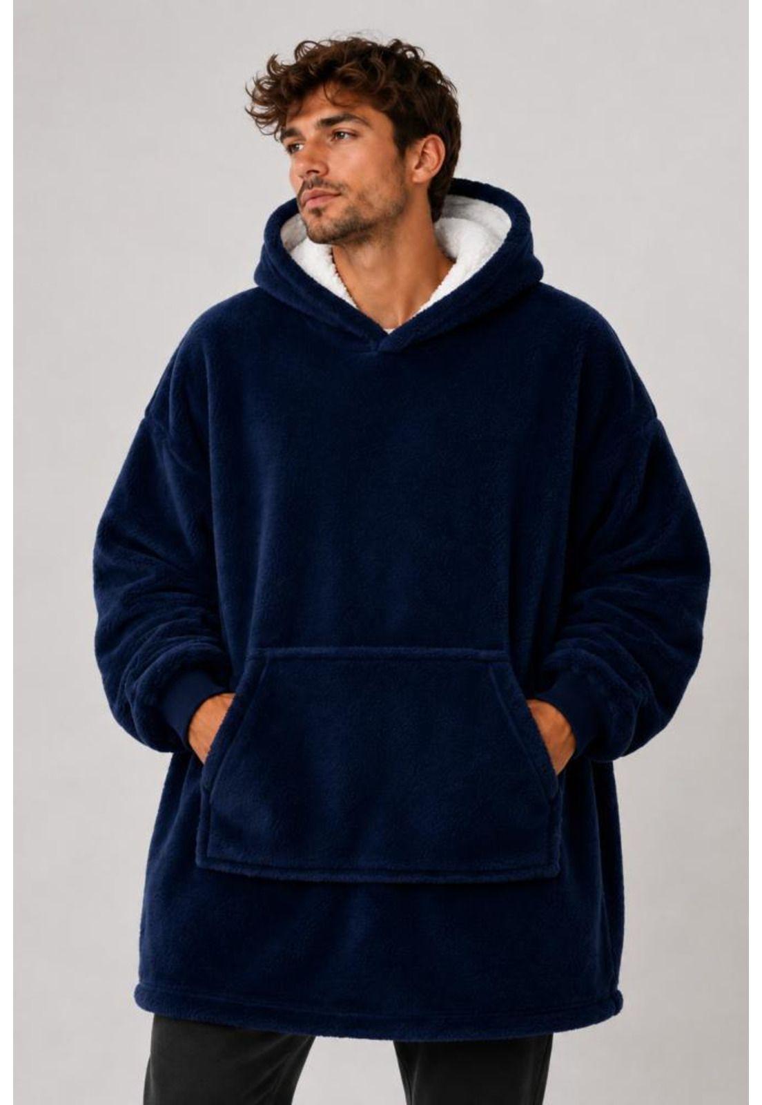 Poleron Felpa Capucha Manta Polar Invierno Unisex Talla Unic-5