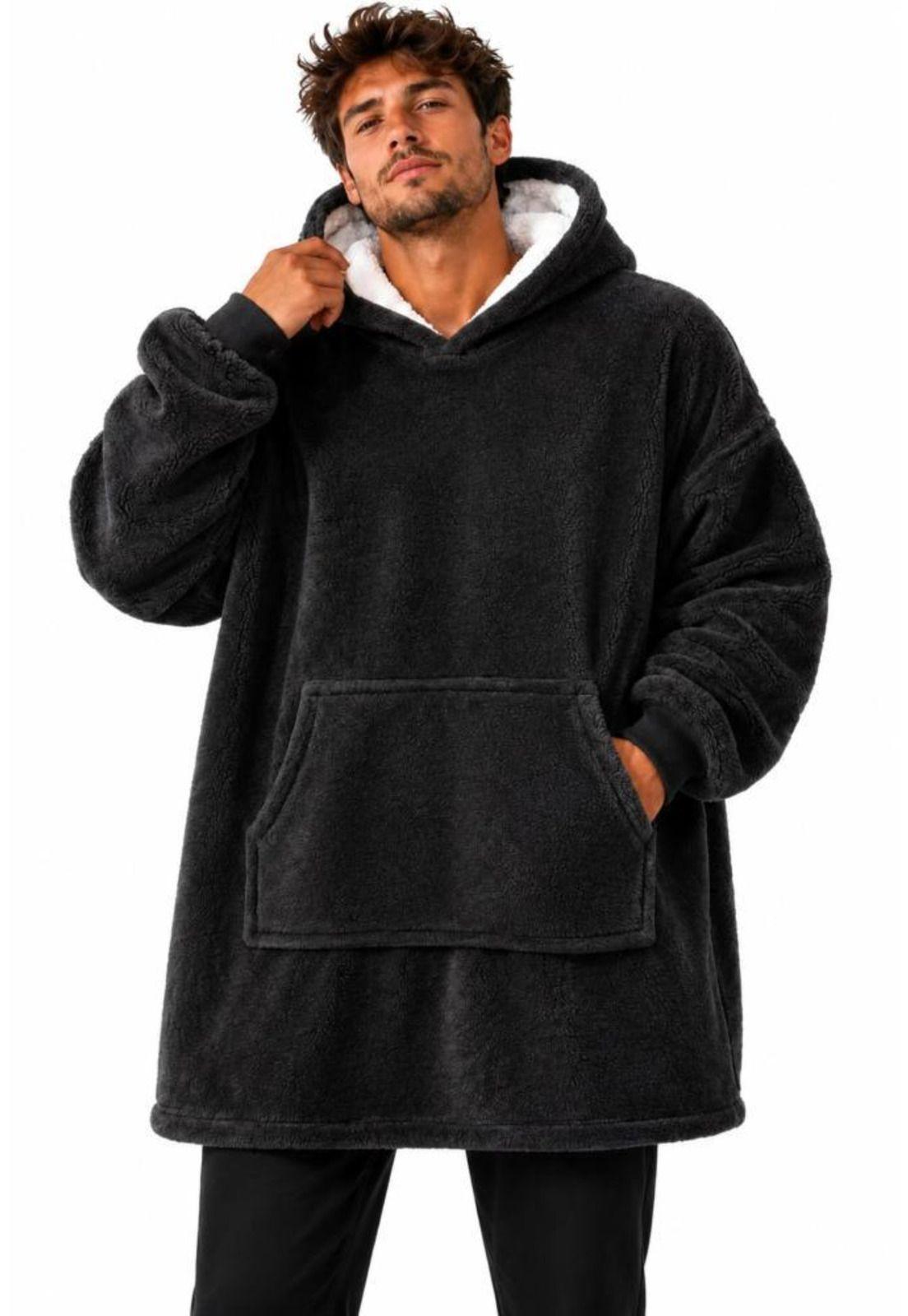 Poleron Felpa Capucha Manta Polar Invierno Unisex Talla Unic-0