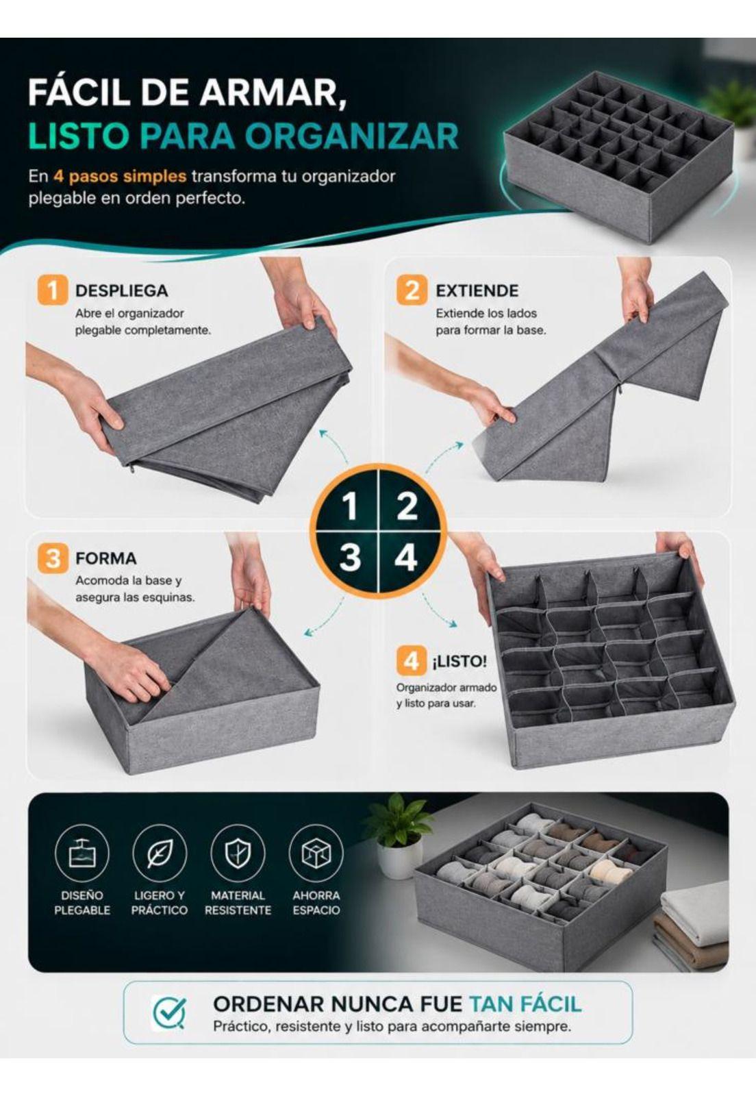 Organizador de Ropa Interior y Calcetines 24 Compartimentos-3